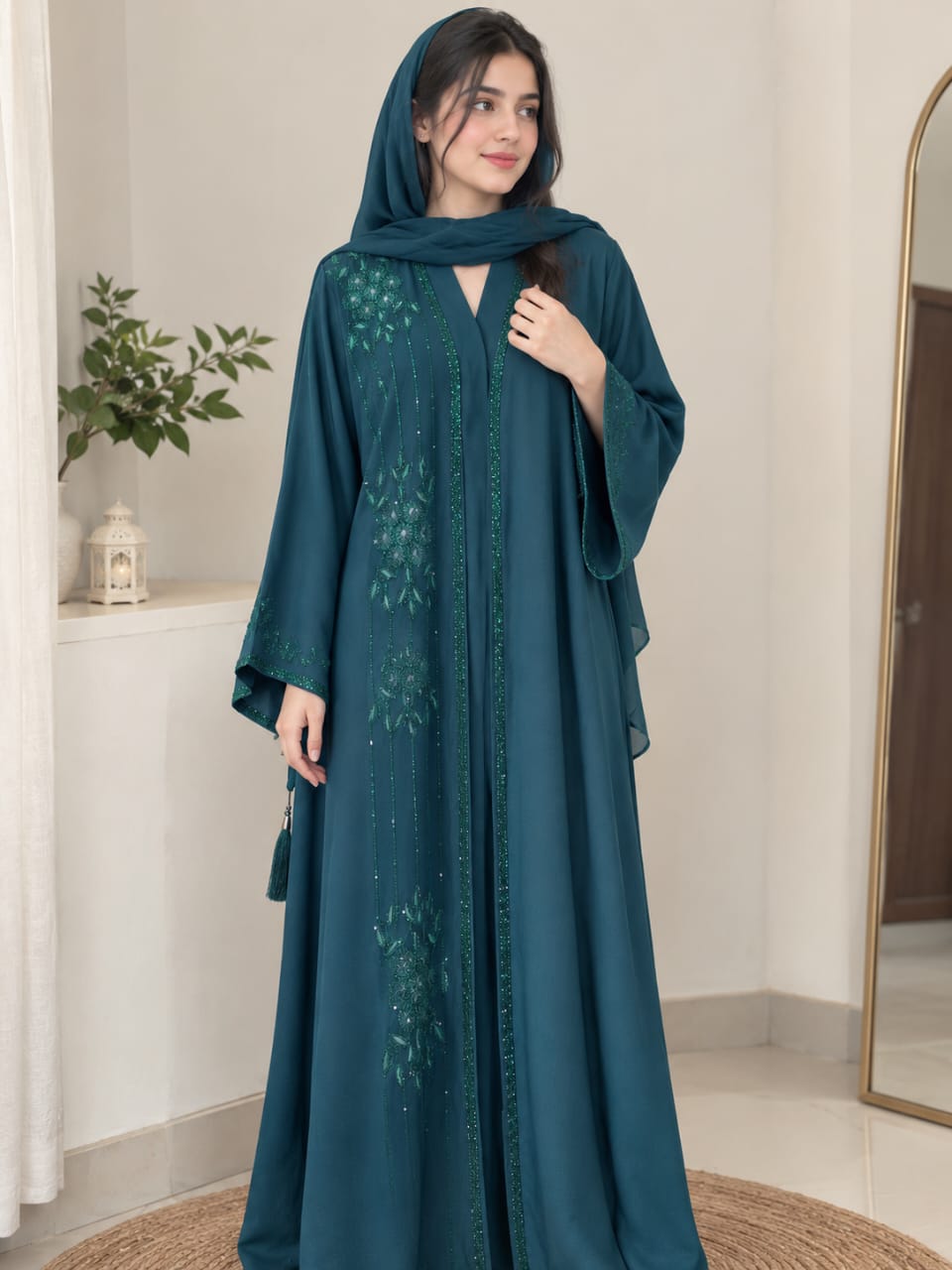 Teal Abaya